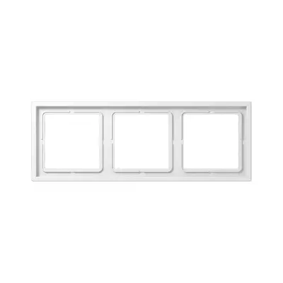 JUNG afdekraam 3-voudig LS ZERO thermoplast sneeuwwit mat (LSZ 983 BF WWM)