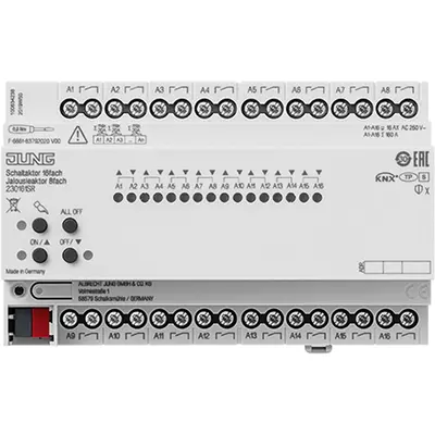 JUNG knx univ schakelact 16a 16/8-v (23016 1S R)