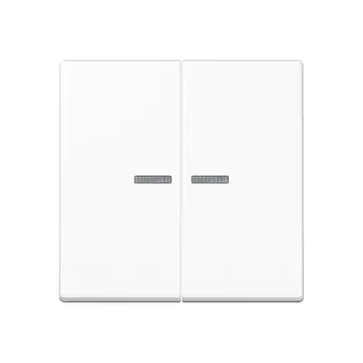 JUNG schakelwip 2-voudig met controlevenster voor HOME draadloze schakelaar A-range alpine wit (A 102 KO5 BF WW)