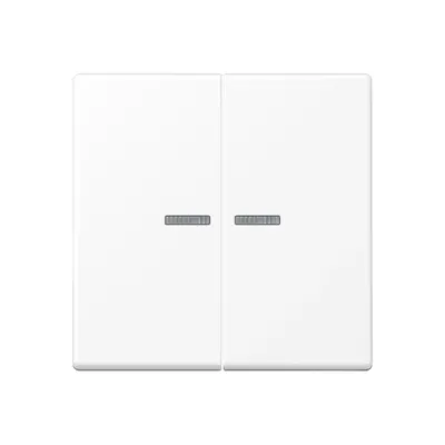 JUNG schakelwip 2-voudig met controlevenster voor HOME draadloze schakelaar A-range sneeuwwit mat (A 102 KO5 BF WWM)