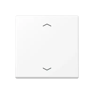 JUNG knop met pijlsymbolen tbv elektronische jaloezieactor A-range sneeuwwit mat (A 1700 BFP WWM)
