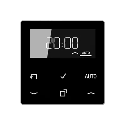 JUNG timer standaard met display A-range zwart glans (A 1750 D SW)