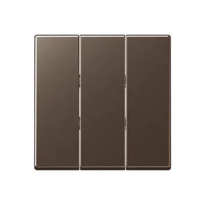 JUNG schakelwip 3-voudig A-range mokka (A 593 BF MO)