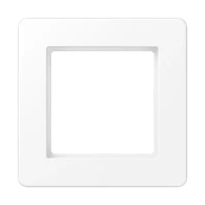 JUNG afdekraam 1-voudig A Flow sneeuwwit mat (AF 581 BF WWM)