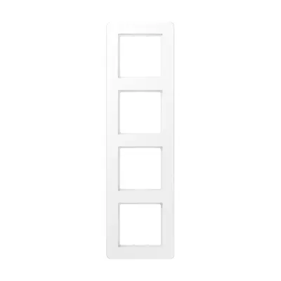 JUNG afdekraam 4-voudig A Flow sneeuwwit mat (AF 584 BF WWM)