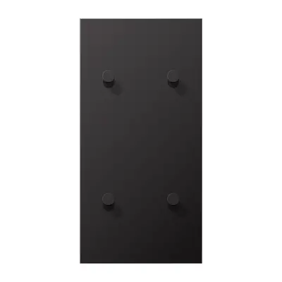 JUNG schakelwip kegel voor 2 x dubbele schakelaar verticaal LS1912 dark gelakt aluminium (AL 12-25 D K 01)