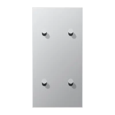 JUNG schakelwip kegel voor 2 x dubbele schakelaar verticaal LS1912 aluminium (AL 12-25 K 0)