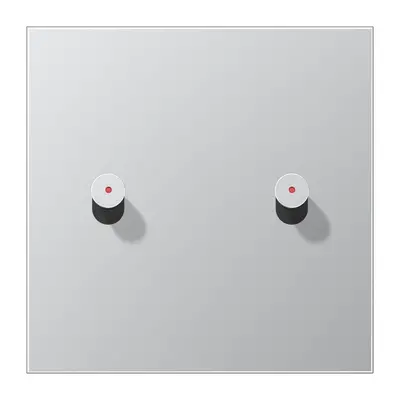 JUNG schakelwip 2-voudig met lens kegel LS1912 aluminium (AL 12-5 KO K 0)