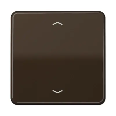 JUNG knop met pijlsymbolen tbv elektronische jaloezieactor CD500 bruin (CD 1700 P BR)