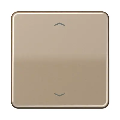 JUNG knop met pijlsymbolen tbv elektronische jaloezieactor CD500 goud brons (CD 1700 P GB)
