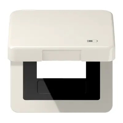 JUNG klapdeksel met USB-ladersymbool CD500 creme (CD 590 KL USB)