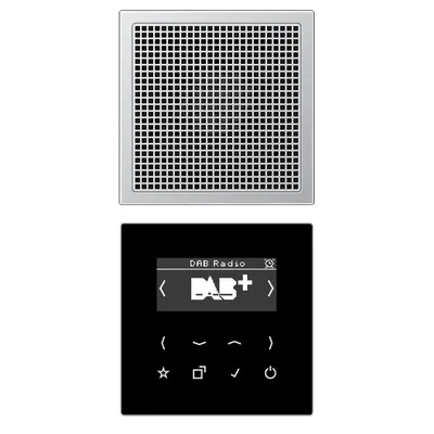JUNG smart radio DAB+ set met 1 luidspreker LS990 aluminium (DAB AL1)