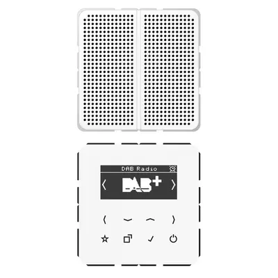 JUNG smart radio DAB+ set met 1 luidspreker CD500 alpine wit (DAB CD1 WW)