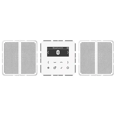 JUNG smart radio DAB+ bluetooth set met 2 luidsprekers CD500 alpine wit (DAB CD2 BT WW)