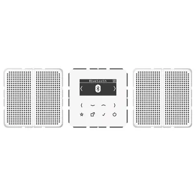 JUNG smart radio DAB+ Bluetooth set met 2 luidsprekers CD500 alpine wit (DAB CD2 BT WW)