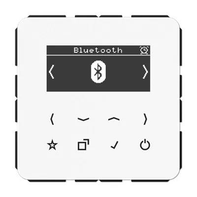 JUNG smart radio DAB+ Bluetooth zonder luidspreker CD500 alpine wit (DAB CD BT WW)