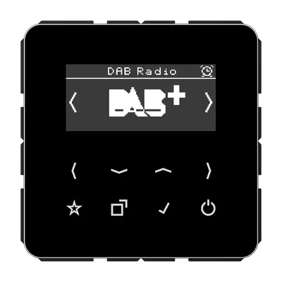 JUNG smart radio DAB+ zonder luidspreker CD500 zwart glans (DAB CD SW)