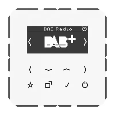 JUNG smart radio DAB+ zonder luidspreker CD500 alpine wit (DAB CD WW)