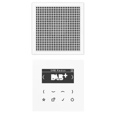 JUNG smart radio DAB+ set met 1 luidspreker LS990 alpine wit (DAB LS1 WW)