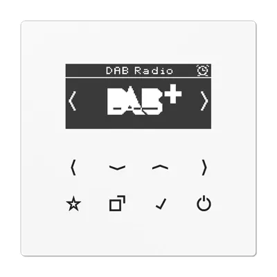 JUNG smart radio DAB+ zonder luidspreker LS990 alpine wit (DAB LS WW)