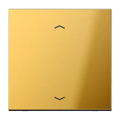 JUNG knop met pijlsymbolen tbv elektronische jaloezieactor LS990 goudkleurig (GO 1700 P)