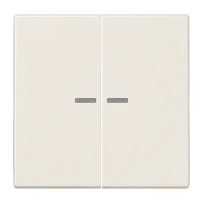JUNG schakelwip 2-voudig met controlevenster voor HOME draadloze schakelaar LS990 creme (LS 102 KO5)