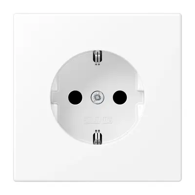 JUNG wandcontactdoos randaarde met klauwbevestiging LS990 sneeuwwit mat (LS 1520 WWM)