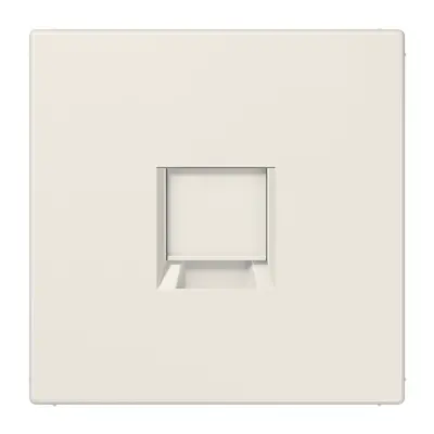 JUNG centraalplaat met draagring 1-voudig voor modulair jack LS990 creme (LS 1969-1 WE)