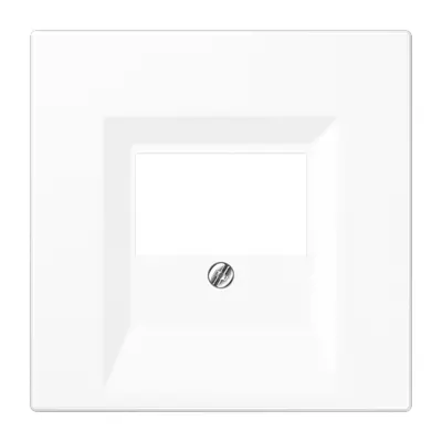 JUNG centraalplaat multimedia LS990 sneeuwwit mat (LS 969 T WWM)