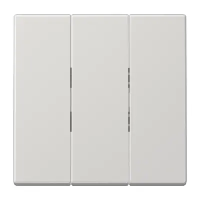 JUNG schakelwip drievoudig LS990 lichtgrijs (LS 993 BF LG)