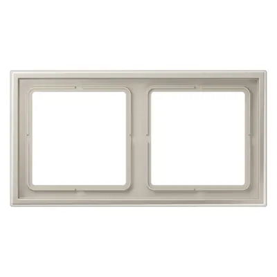 JUNG afdekraam 2-voudig LS ZERO thermoplast edelstaal (LSZ ES 982 BF)