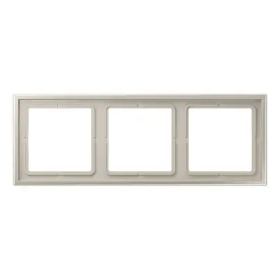 JUNG afdekraam 3-voudig LS ZERO thermoplast edelstaal (LSZ ES 983 BF)