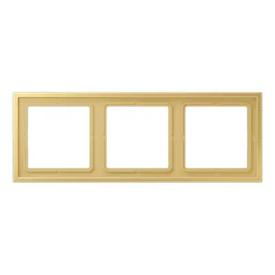 JUNG afdekraam 3-voudig LS ZERO thermoplast messing klassiek (LSZ ME 983 BF C)