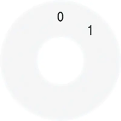 JUNG schijf met schaalindeling voor draaischakelaar 1101-20 (SKS 1101-20 WW)