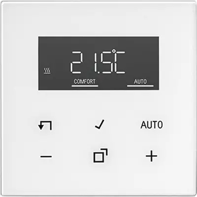 JUNG kamerthermostaat met display incl. binnenwerk LS990 alpine wit (TR D LS 1790 WW)