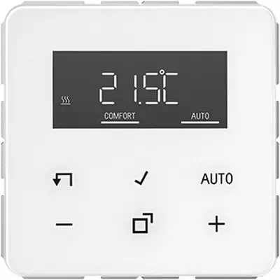 JUNG kamerthermostaat met display incl. binnenwerk CD500 alpine wit (TR D CD 1790 WW)