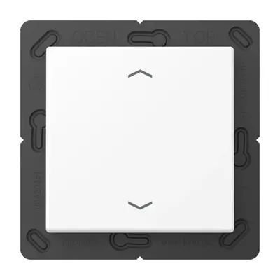 JUNG EnOcean draadloze wandzender 2-kanaals met pijlsymbolen A-range sneeuwwit mat (ENO A 590 P WWM)