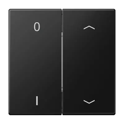 JUNG EnOcean draadloze wandzender 4-kanaals met 0-1 en pijlsymbolen LS990 grafietzwart mat (ENO LS 995 P01 SWM)