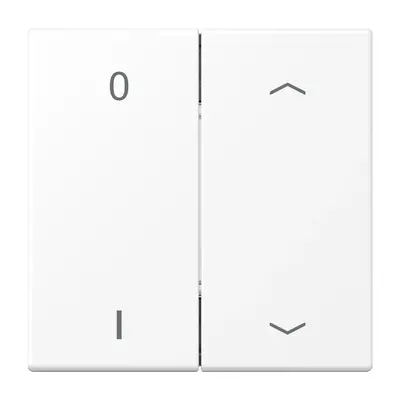 JUNG EnOcean draadloze wandzender 4-kanaals met 0-1 en pijlsymbolen LS990 sneeuwwit mat (ENO LS 995 P01 WWM)
