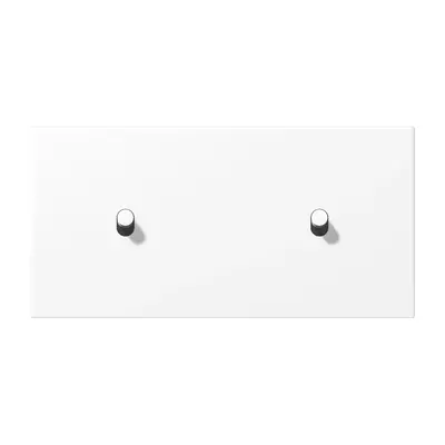 JUNG schakelwip cilinder voor 2 x enkele schakelaar horizontaal LS1912 sneeuwwit mat (AL 12-200 WWM R 07)