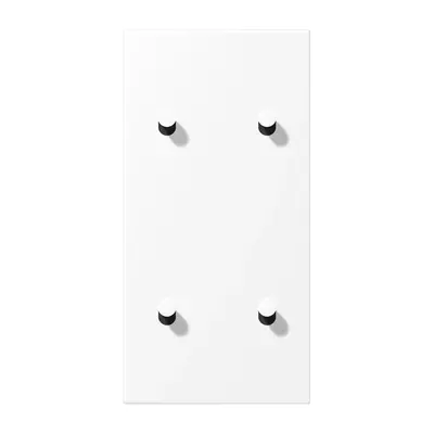 JUNG schakelwip kegel voor 2 x dubbele schakelaar verticaal LS1912 sneeuwwit mat (AL 12-25 WWM K 07)