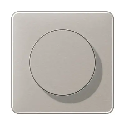 JUNG dimmerknop draaidimmer CD500 platina kunststof (CD 1740 PT)