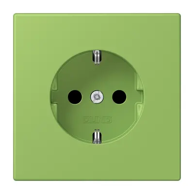 JUNG wandcontactdoos randaarde Safety+ Les Couleurs vert 31 220 (LC 1520 KI 220)