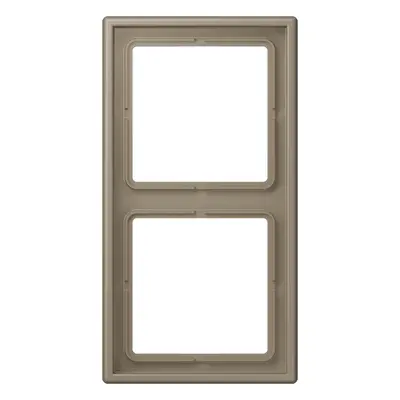 JUNG afdekraam 2-voudig Les Couleurs ombre naturelle moyenne 242 (LC 982 242)