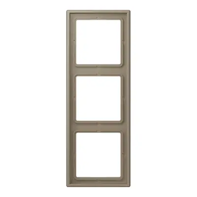 JUNG afdekraam 3-voudig Les Couleurs ombre naturelle moyenne 242 (LC 983 242)