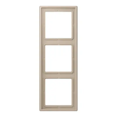 JUNG afdekraam 3-voudig Les Couleurs ombre naturelle claire 243 (LC 983 243)