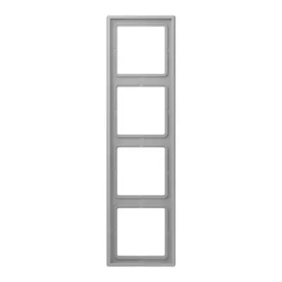 JUNG afdekraam 4-voudig Les Couleurs gris moyen 204 (LC 984 204)