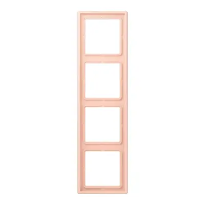 JUNG afdekraam 4-voudig Les Couleurs l'ocre rouge clair 234 (LC 984 234)