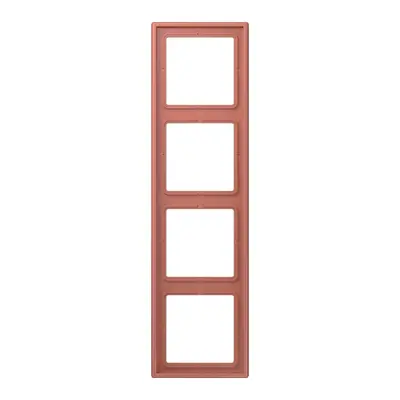 JUNG afdekraam 4-voudig Les Couleurs terre sienne brique 236 (LC 984 236)