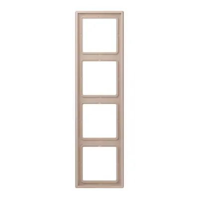 JUNG afdekraam 4-voudig Les Couleurs ombre brulee clair 240 (LC 984 240)